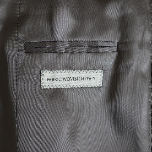 BNWT Harry Rosen Checkered Pattern Black and White Blazer - Size 42S - Picture 8 of 10